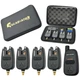 Набор сигнализаторов GLADIATOR RF298 Black 4 сигнализатора и пейджер радиус до 200 м влагозащита (RF298) - изображение 1
