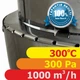 Крышный термостойкий гибридный дымосос на трубу PiroJet Blast 200 нерж - 1000 м3/ч - 300 Па - изображение 15