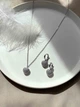 Серьги с сердцем и фианитами 5570 - изображение 4