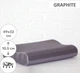 Подушка ортопедическая MirSon №6089 Noble stripe Graphite Memory 49х32х10.5 см (2200003262438) - изображение 1