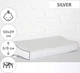 Подушка ортопедическая MirSon №6125 Steep Line Silver KIDDY Memory 50х29х8 см (2200003262797) - изображение 1