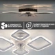 Управляемая светодиодная люстра-вентилятор ESLLSE FAN OVAL 38 Вт + 15 Вт 645x500x125 мм Белая - изображение 3