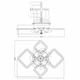 Управляемая светодиодная люстра-вентилятор ESLLSE FAN OVAL 38 Вт + 15 Вт 645x500x125 мм Белая - изображение 6