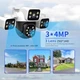Уличная поворотная Wi-Fi IP-камера видеонаблюдения ESCAM TC295-ED5B3-XC 6K 12МП (3 объектива по 4МП), с автослежением, микрофоном и ночным видением - изображение 8