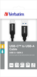 Кабель Verbatim USB-C - USB-A 1 м Чорний (23942488712) - зображення 5