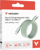 Кабель Verbatim 60 Вт, USB-C–USB-C, 120 см Зелений (31864) - зображення 4