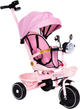 Rowerek trójkołowy spacerówka EcoToys WQL-186 PINK (5905817007219) - obraz 1