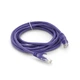 Патч-корд литой RITAR, UTP, RJ45, Cat.5e, 3m, фиолетовый, Cu (медь) PCR-CU/3Pe - изображение 1