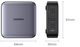Ładowarka Ugreen CD328 Nexode Series 3 x USB-C + USB-A 100 W GaN Szara (6957303899289) - obraz 4