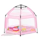Детский каркасный манеж складной Bambi MR 1512 Powder Pink палатка автоматическая детская каркасная 146×127×110 см с чехлом Розовый - изображение 4