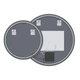 Зеркало MIXXUS Premium TOPPER MC01-100x75 с LED подсветкой, антизапотеванием и часами (MP6631) - изображение 10