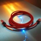 Кабель шнур провод шнурок для быстрой зарядки айфона телефона GDragon Tech Type-C - Lightning 1м 20W 2,2A для смартфона эпл лайтнинг тайпси нейлоновая оплётка Красный 10_10_1m_2 - изображение 6