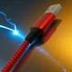 Кабель шнур провід шнурок для зарядки телефону смартфона GDragon Tech Usb Type-C 2м 120W 6A 480 Мбіт/с для швидкої зарядки телефону передачі даних нейлонове оплетення юсб тайп сі Червоний 10_1_2m_2 - зображення 9