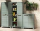 Шафа Keter/Kis Planet Outdoor Multispace Cabinet зелена висока пластикова багатофункціональна (250145) - изображение 2