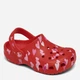 Детские кроксы-сабо для девочки Crocs Classic Vday Clog Kids T 209755-6ZR 25-26 (C9) Красные (198445108006) - изображение 2