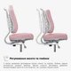 Дитяче крісло Evo-Kids Mio Ergo Lite Dark Pink (арт. Y-507 Lite DP) - изображение 6