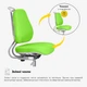 Дитяче крісло Evo-Kids Mio Ergo Lite Green (Y-507 Lite KZ) Зелений - изображение 8
