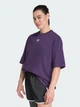 Футболка хлопковая оверсайз длинная женская Adidas Originals Essentials Boyfriend JW5079 XS Фиолетовая (4068807692152) - изображение 1