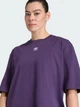 Футболка хлопковая оверсайз длинная женская Adidas Originals Essentials Boyfriend JW5079 XS Фиолетовая (4068807692152) - изображение 4