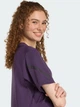 Футболка хлопковая женская Adidas W Z.N.E. Tee JW7754 M Фиолетовая (4068808991674) - изображение 5
