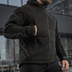 Флісова кофта з капюшоном M-Tac Windblock Division Gen.II Black розмір 3XL - зображення 5