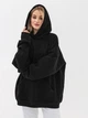 Набор худи теплых оверсайз женских Ray Oversize U0404W-Cream-Dark Grey-Black L/XL 3 Бежевый/Темно-серый/Черный (RAY2000000045641) - изображение 11