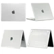 Прозрачный чехол с блестками накладка Hardshell для MacBook Air 13,6" M2 2022 A2681 / M3 2024 A3113 / M4 2025 A3240 Glitter Case ультратонкий пластик - изображение 2