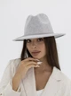 Шляпа шерстяная Федора D.Hats светло серого цвета - изображение 1