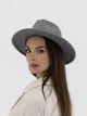 Шляпа шерстяная Федора D.Hats темно серого цвета - изображение 1