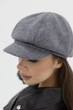 Кепи шестиклинка твидовая D.Hats Серый - изображение 2