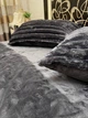 Теплий комплект Велюрової постільної білизни Шарпей Євро 200х230 Графіт - изображение 9