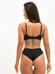Комплект белья: бюстгальтер push-up и бразилианы Balaloum 9365 Черный 90C - изображение 4