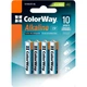 Батарейка ColorWay AAA LR03 Alkaline Power (щелочные) * 4 blister (CW-BALR03-4BL) - изображение 1