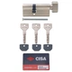 Цилиндр CISA ASIX P8 75T (30*45T) никель матовый 3 ключ - изображение 8
