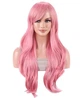 Парик женский розовый косплей, термоволокно DC WIG-104 - изображение 1