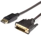Кабель ATCOM DisplayPort to DVI (2 ferite, DVI-D, 1080P), довжина 1,8 м, чорний 9504 - изображение 1