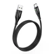 Кабель HOCO U93 USB to Type-C Shadow 3A 1,2m LED індикатор Black - зображення 5