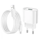 Зарядне Hoco C109A 1USB 3А 18W QC3.0 кабель Micro White - изображение 4