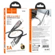 Кабель HOCO USB Type-C U133, data, 3A, 1.2м чорний - зображення 3