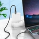 Кабель HOCO USB Type-C U133, data, 3A, 1.2м чорний - зображення 4