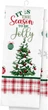 Набор 2 хлопковых полотенца ARDESTO для кухни 38х63 см Christmas Tree зеленый (ART3863HT) - изображение 2