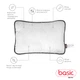 Подушка Sonex Basic Black Стеганая Антиаллергенная 50x70 см (SO102530) - изображение 2