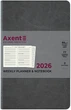 Щотижневик Axent 2026 Partner City Soft 125x195 мм 96 аркушів Сірий (8521-26-06-A) - зображення 2
