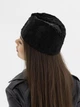 Пилотка из меха Каракуль D.Hats черного цвета - изображение 3
