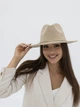 Шерстяная шляпа федора D.Hats цвет бежевый - изображение 5