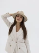 Шерстяная шляпа федора D.Hats цвет бежевый - изображение 6
