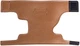 Чехол для клапанов трубы Levy's LVG1-VGNTANR Leather Valve Guard Trumpet (Vegan Tan) - изображение 1