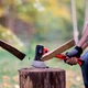 Топор, 600 г, ручка из фибергласса INTERTOOL HT-0261 - изображение 8