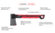 Топор, 630 г, ручка из фибергласса, STORM INTERTOOL HT-0291 - изображение 10
