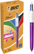 Набір кулькових ручок BIC 4 Colours Shine Purple 1 мм 12 шт (3086123502901) - зображення 1